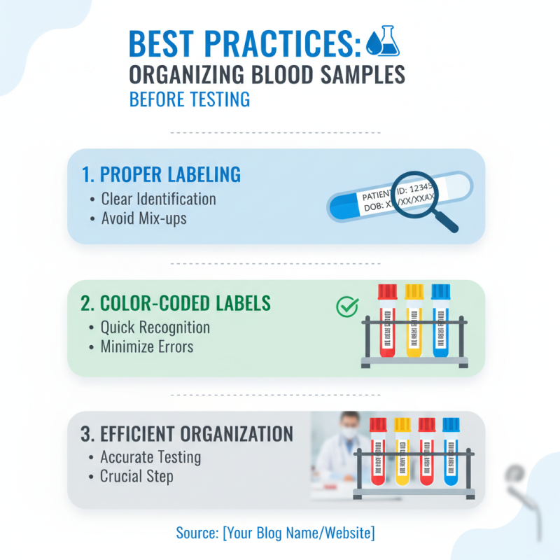 How to Arrange Blood For Test Collection Efficiently?