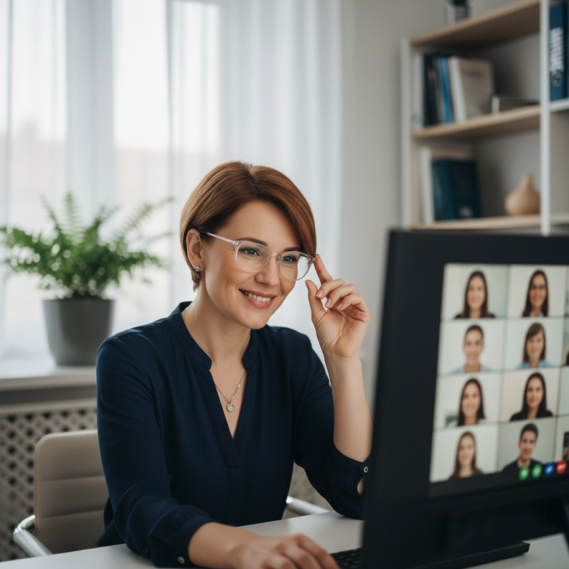 How to Avoid Glare on Glasses During Video Calls?