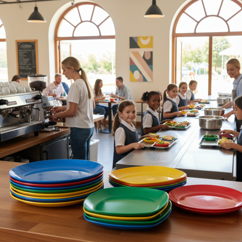 Why Are Melamine Plates Popular in Cafes and Schools?