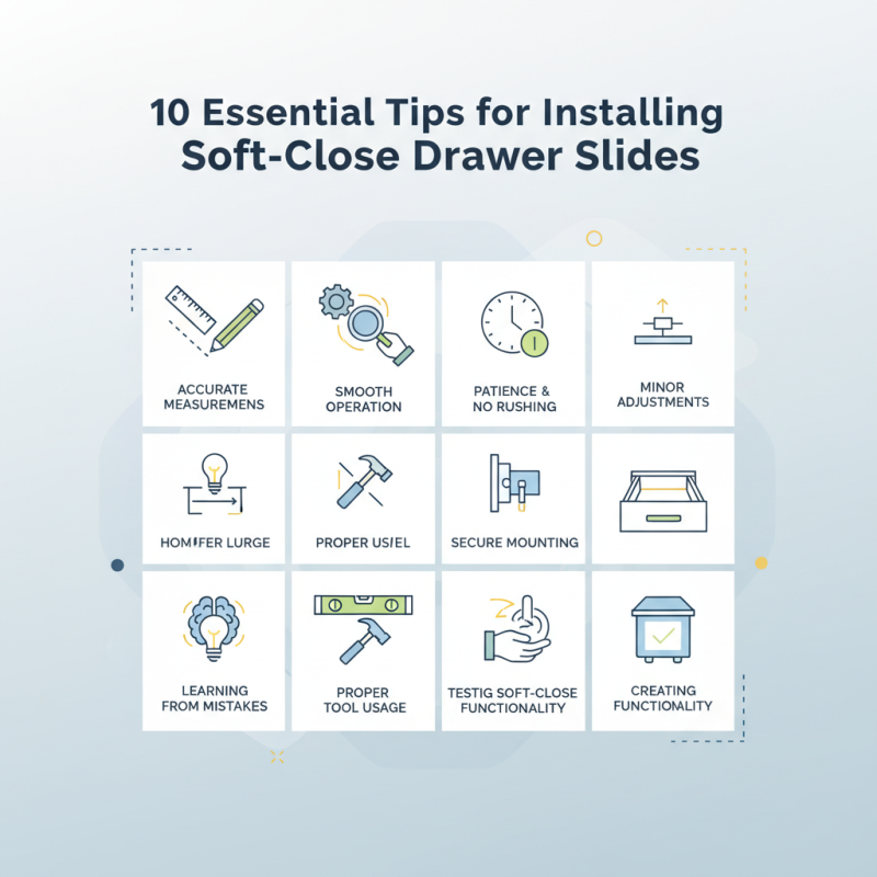 10 Essential Tips for Installing Soft-Close Drawer Slides?