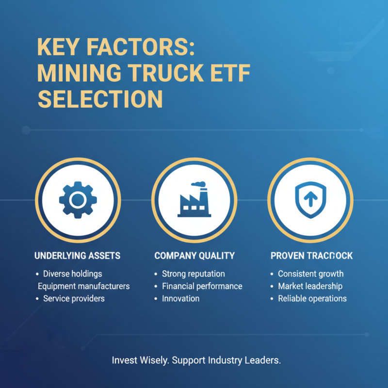 2026 How to Choose the Right ETF for Mining Truck Investments?