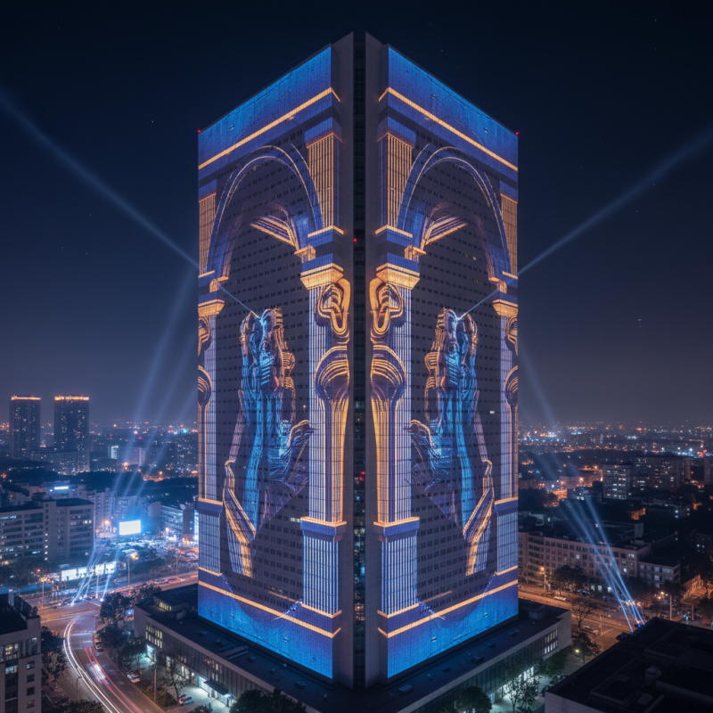 How to Create Stunning 3D Light Effects on Building Facades?