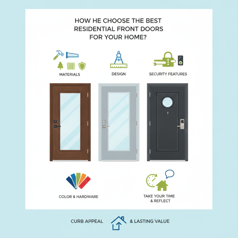 How to Choose the Best Residential Front Doors for Your Home?