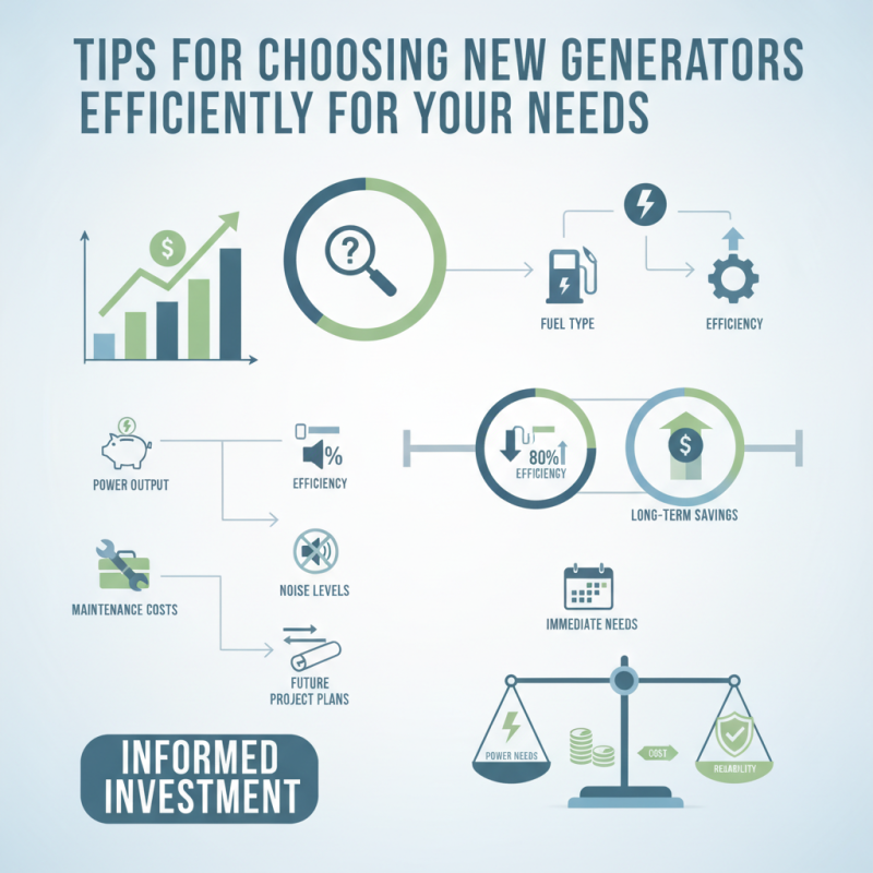 Tips for Choosing New Generators Efficiently for Your Needs