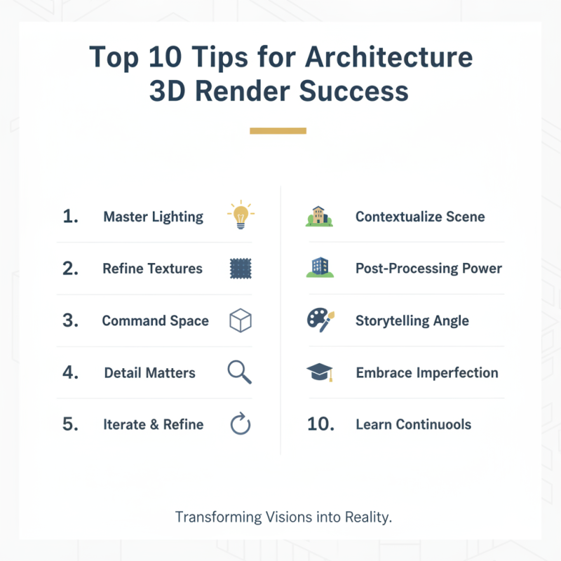 Top 10 Tips for Stunning Architecture 3D Render Success