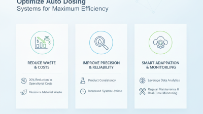 How to Optimize Your Auto Dosing System for Maximum Efficiency?