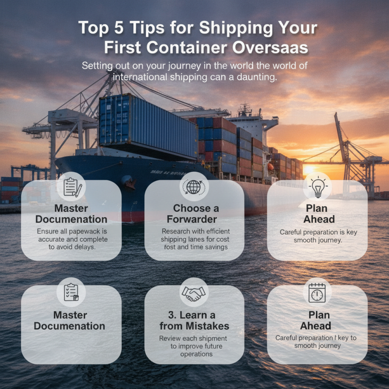 Top 5 Tips for Shipping Your First Container Overseas?