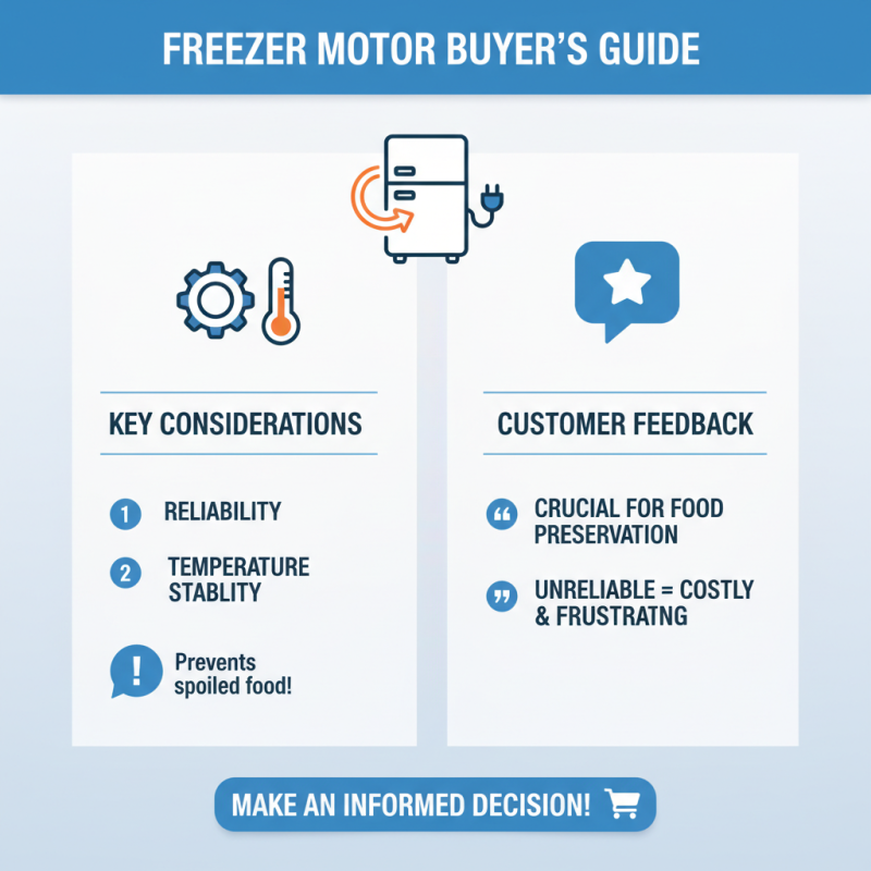 How to Choose the Best Freezer Motor for Your Needs?