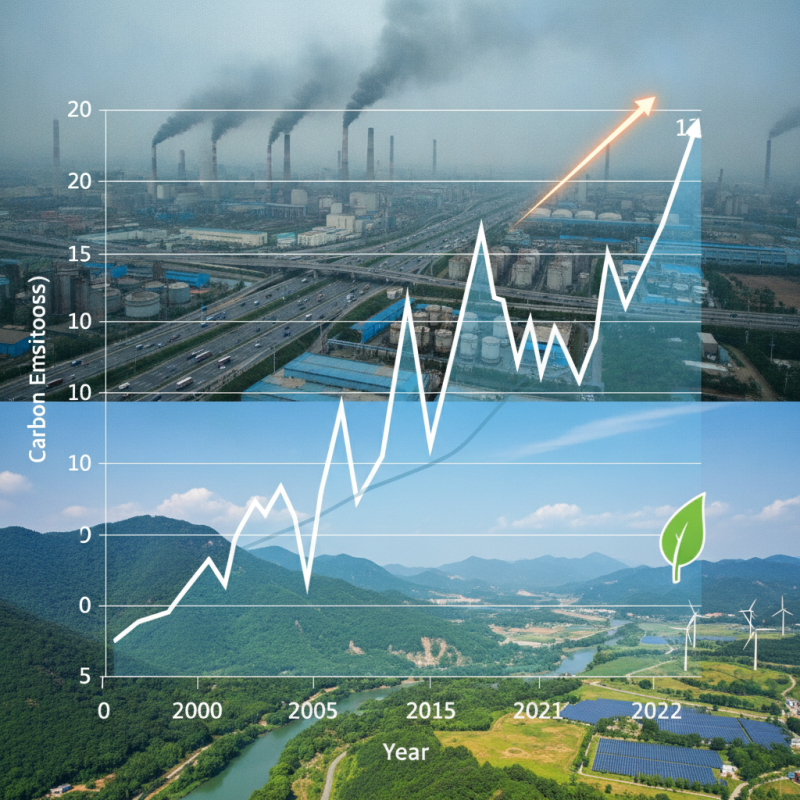 How Have China Carbon Emissions Changed by Year?