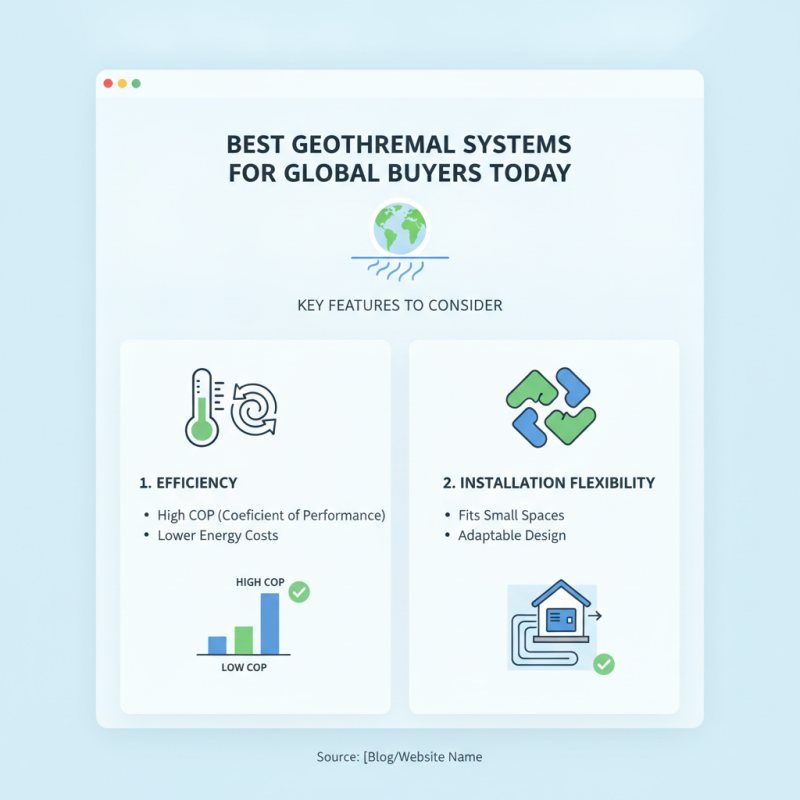 Best Geothermal Systems for Global Buyers Today?