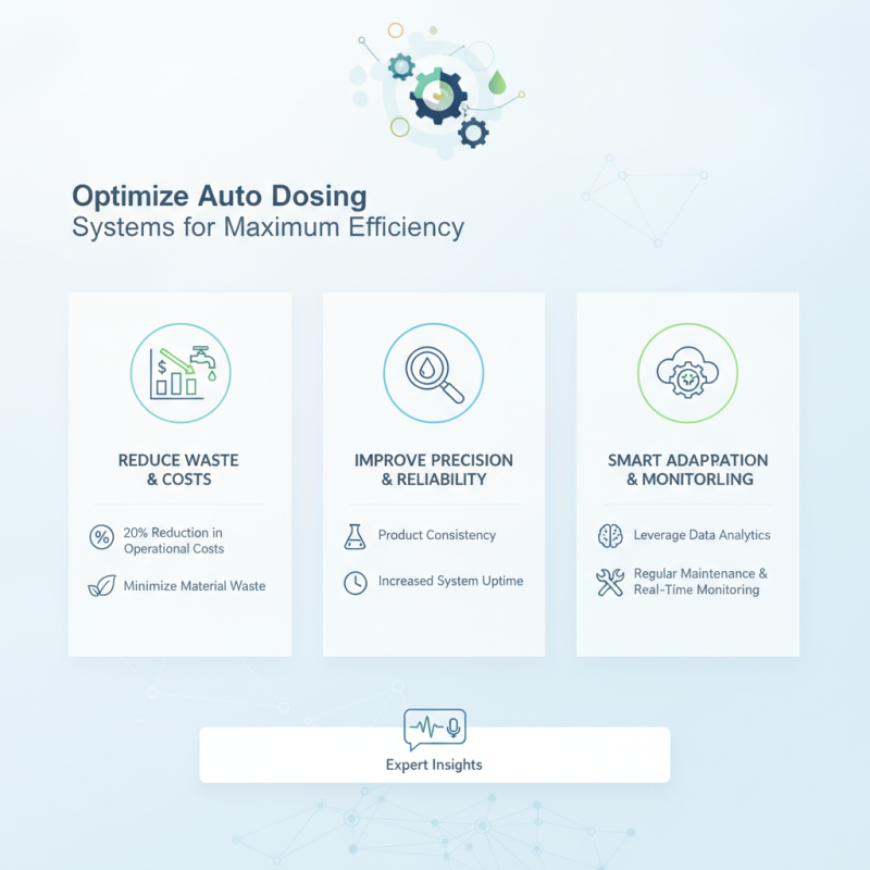 How to Optimize Your Auto Dosing System for Maximum Efficiency?