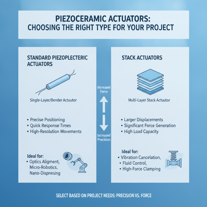 How to Choose the Right Piezoceramic Actuator for Your Application?