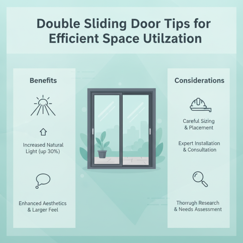Double Sliding Door Tips for Efficient Space Utilization?