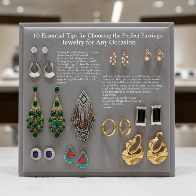 10 Essential Tips for Choosing the Perfect Earrings Jewelry for Any Occasion?