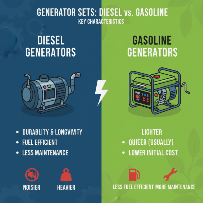 Top Generator Set Types What You Need to Know?