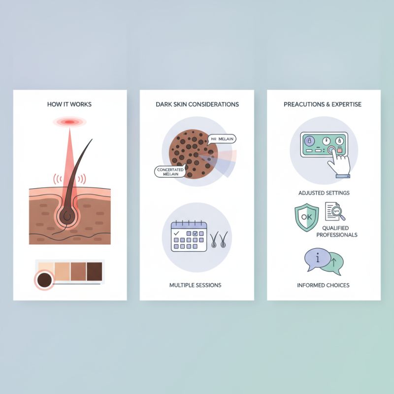 How does laser hair removal work for dark skin types?
