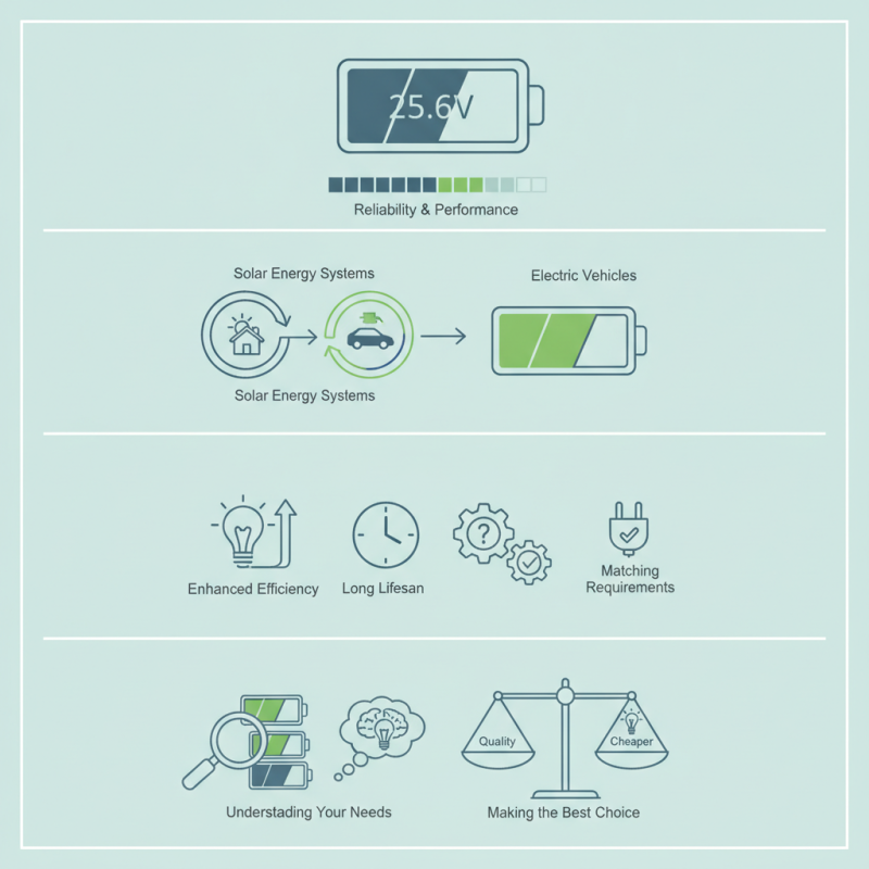 The Best 25.6v Lifepo4 Battery Options for Your Energy Needs?