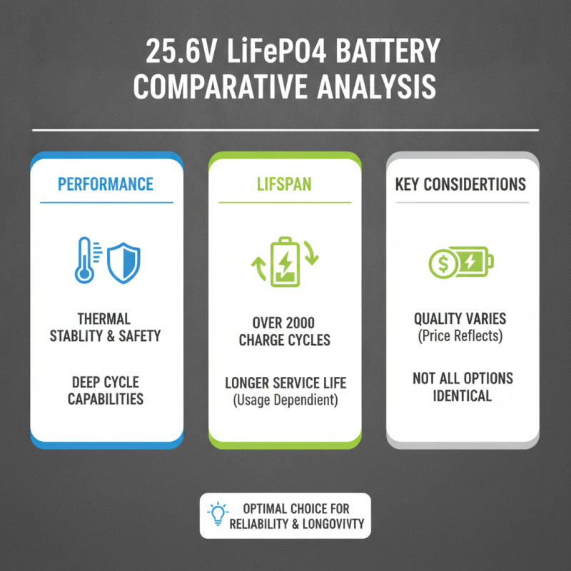 The Best 25.6v Lifepo4 Battery Options for Your Energy Needs?