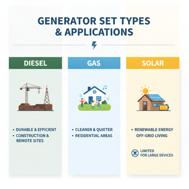 Top Generator Set Types What You Need to Know?