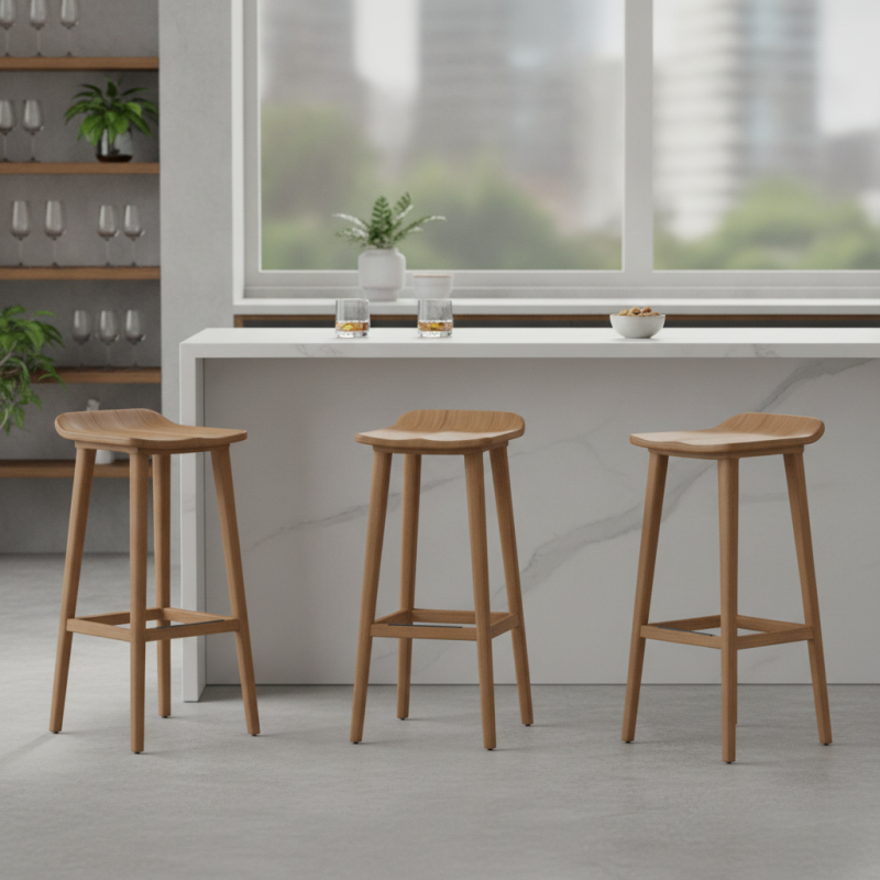 Why Choose a Modern Solid Wood Bar Stool for Your Space?