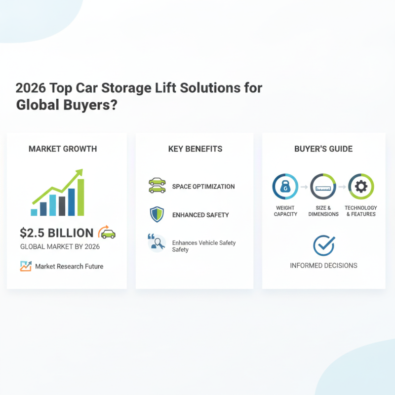 2026 Top Car Storage Lift Solutions for Global Buyers?