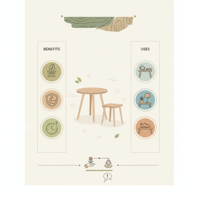 What is Rubber Wood Side Table and Stool Benefits and Uses?