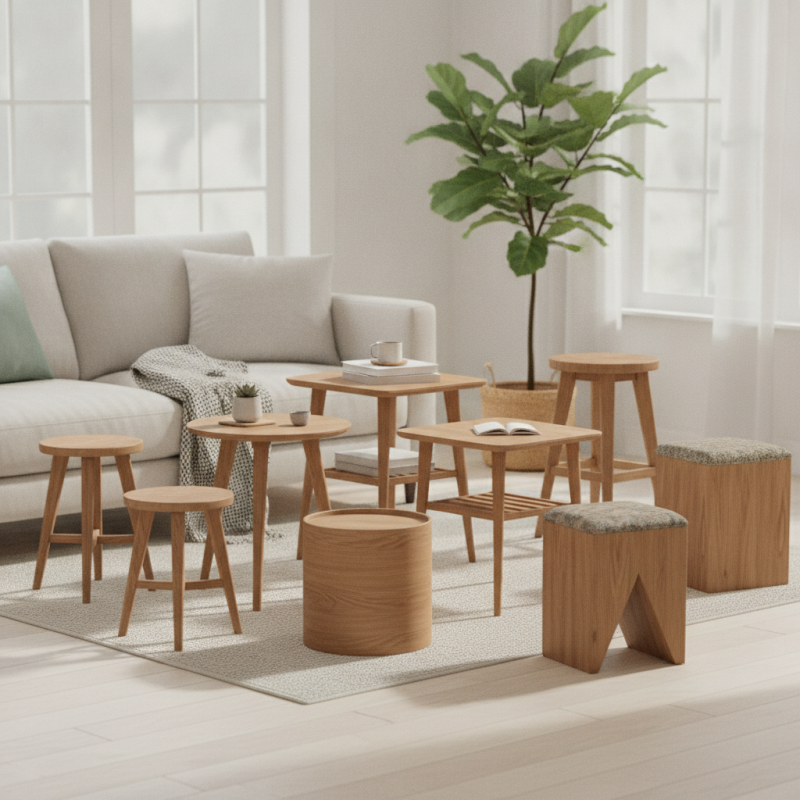 Top 10 Rubber Wood Side Tables and Stools for Your Home?