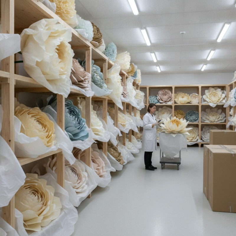 How to Properly Store Large Paper Flowers After an Exhibition?