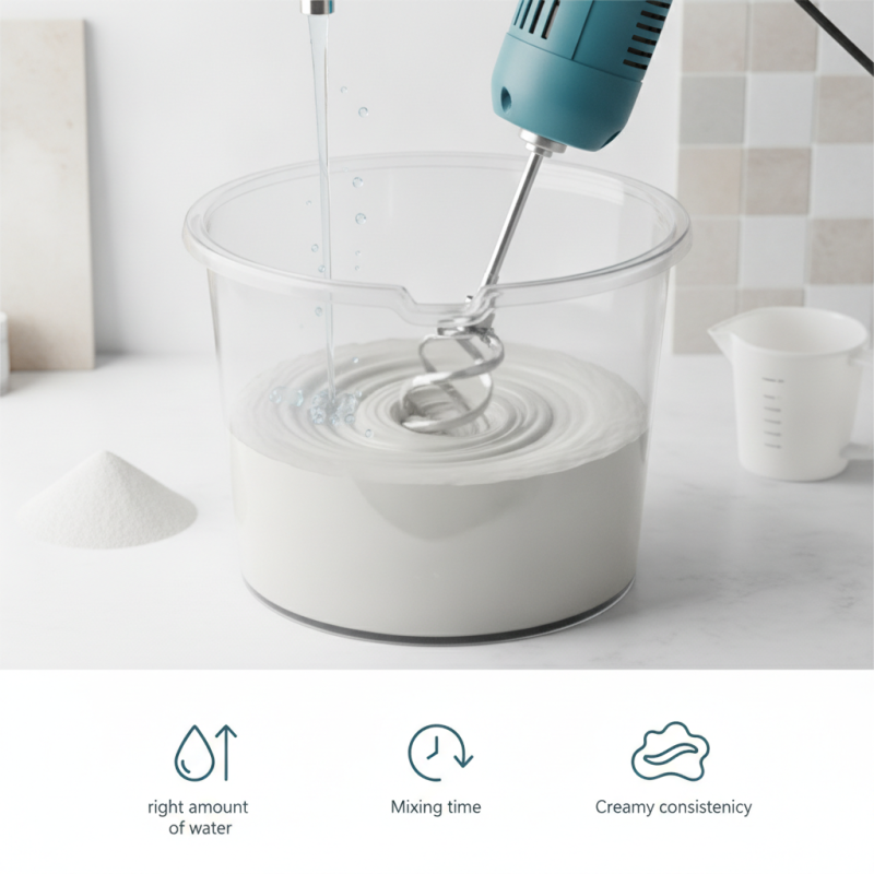 How to Mix Grout Correctly in a Paddle Mixer for Best Results?