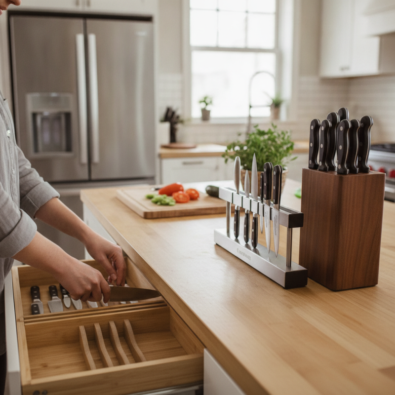 How to Store Knives Safely in Your Kitchen?