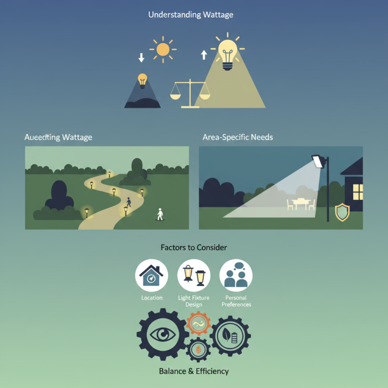 What is the Optimal Wattage for Outdoor Solar Lights?