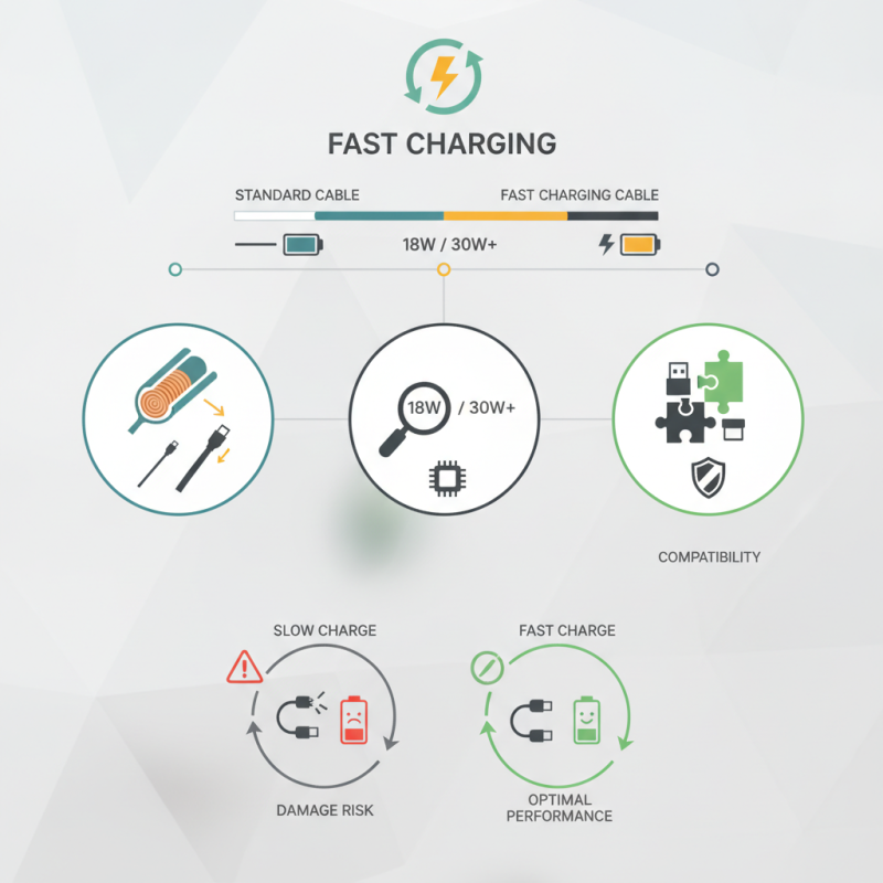 How to tell if a cable supports fast charging tips?