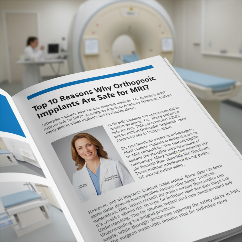 Top 10 Reasons Why Orthopedic Implants Are Safe for MRI?