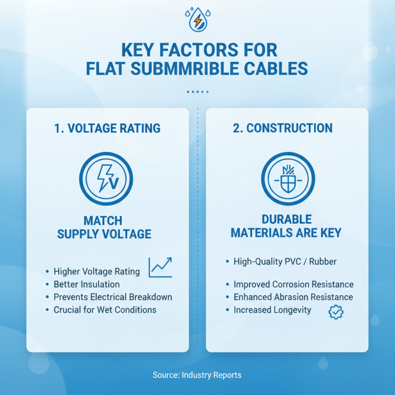 Top Tips for Choosing Flat Submersible Cable for Your Needs?