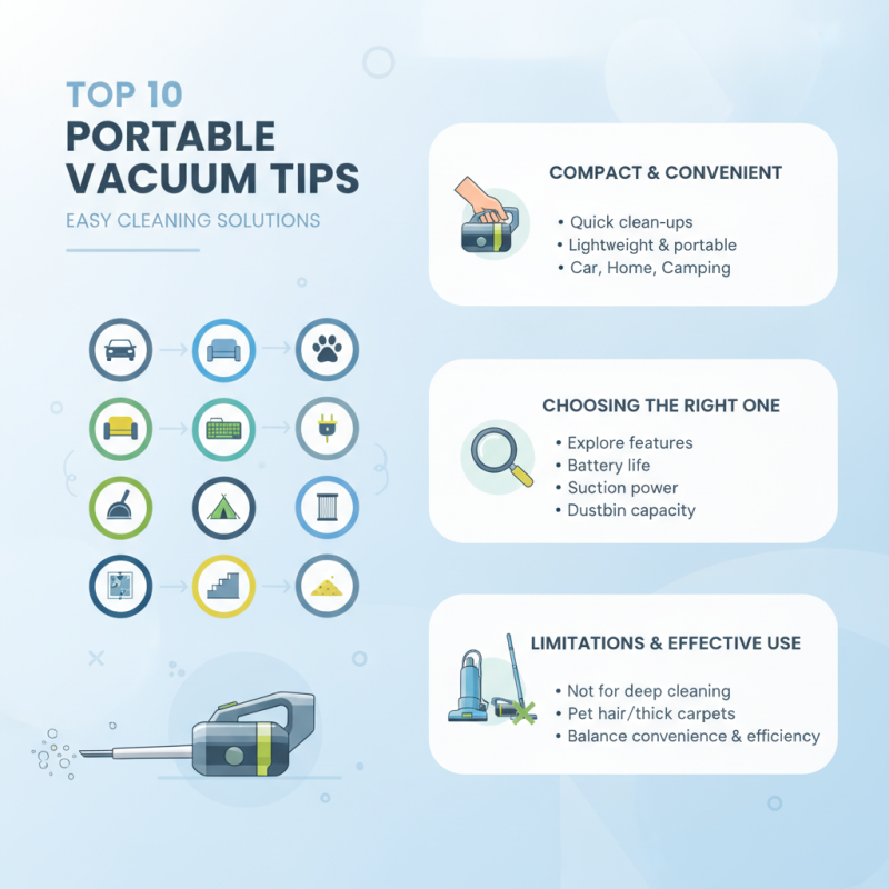 Top 10 Portable Vacuum Tips for Easy Cleaning Solutions?