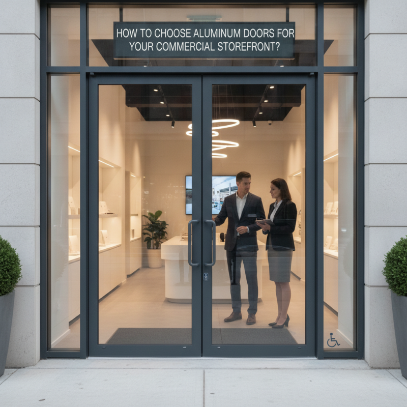 How to Choose Aluminum Doors for Your Commercial Storefront?