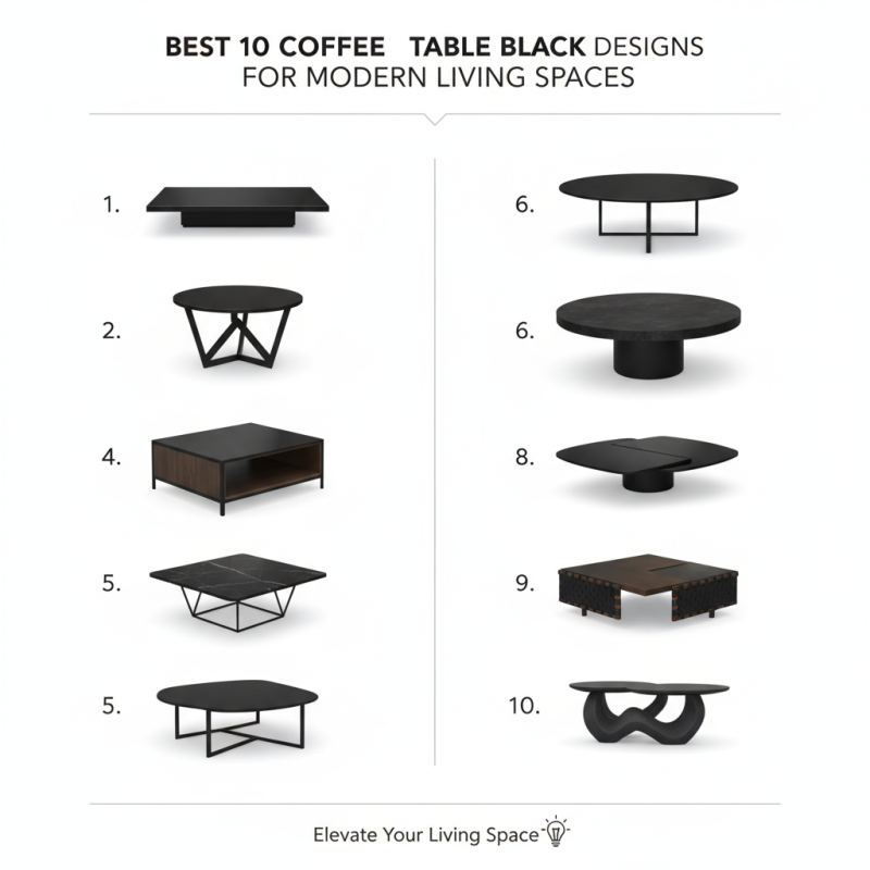 Best 10 Coffee Table Black Designs for Modern Living Spaces?