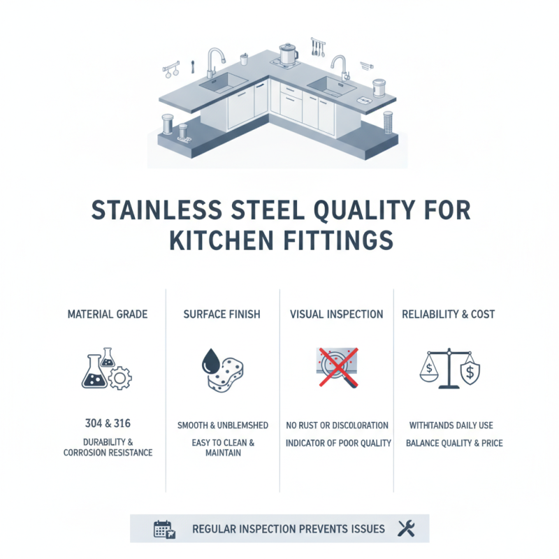 How to evaluate stainless steel quality for kitchen fittings?