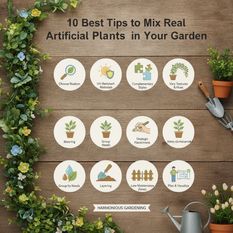 10 Best Tips to Mix Real and Artificial Plants in Your Garden?