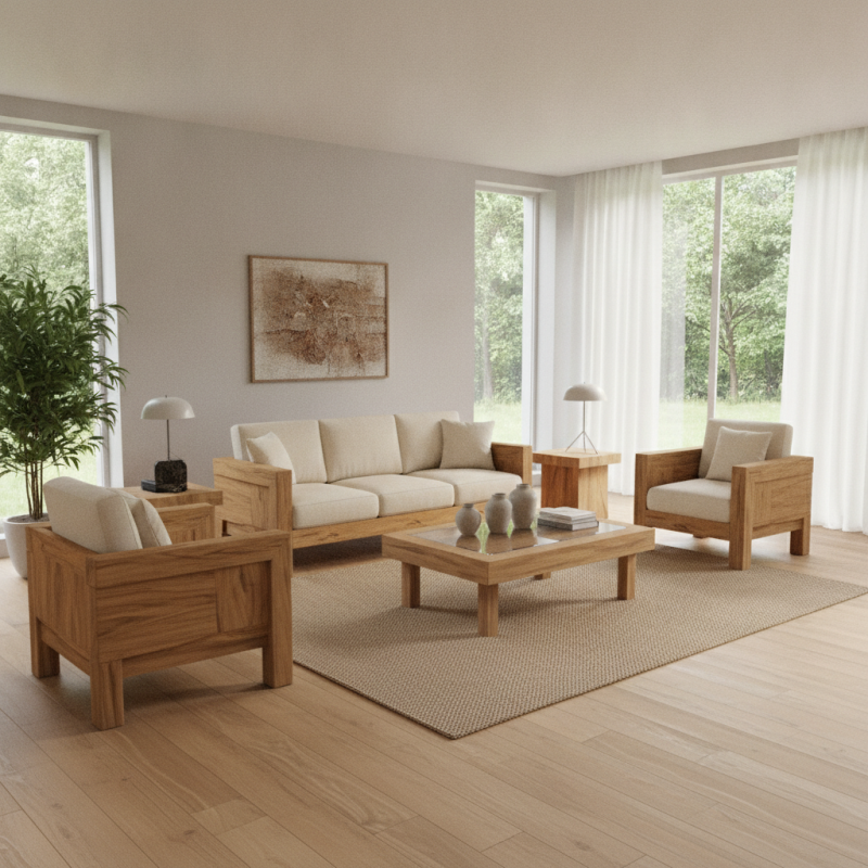 10 Best Sofa Set Designs in Wooden Style for Your Home?