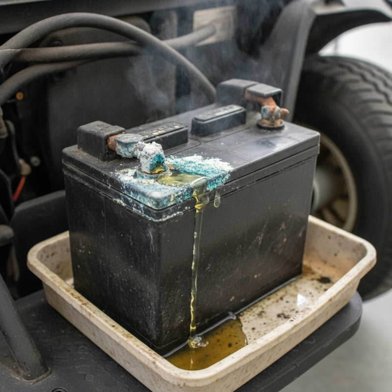 Why is My Golf Cart Battery Leaking Acid Best Solutions?