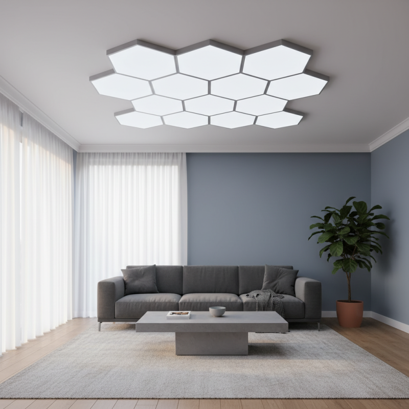 How to Install Hexagon LED Lights on Ceiling Easily?