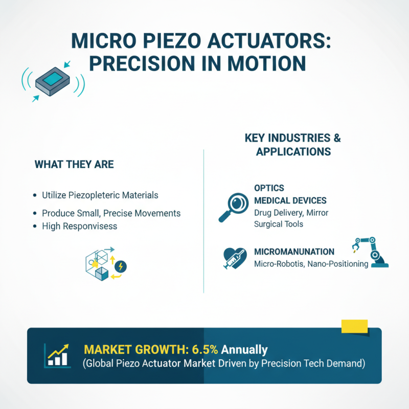 Top 10 Micro Piezo Actuators for Precision Applications?