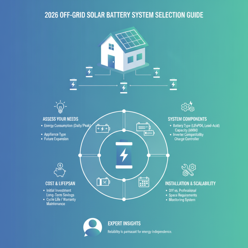 2026 How to Choose a Solar Battery System Off Grid for Your Home?