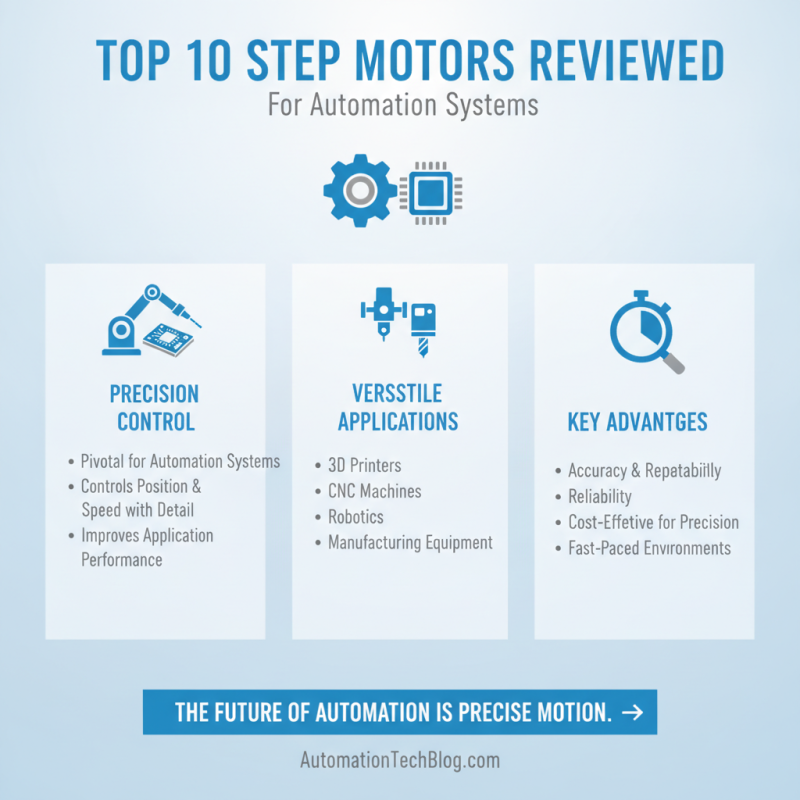 10 Best Step Motors for Precision Control in Automation?