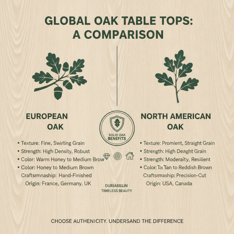 Best Solid Oak Table Top Options for Global Buyers?