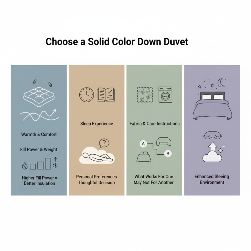 How to Choose the Best Solid Color Down Duvet for Your Needs?