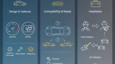 How to Choose the Best Car Speedometer Dashboard for Your Needs?