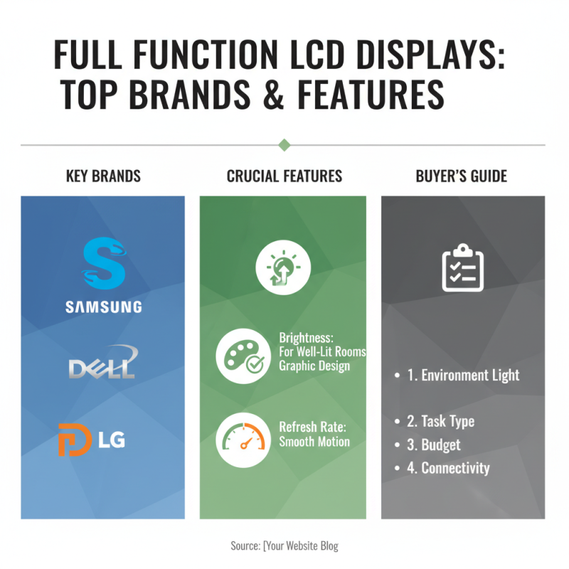 2026 Top Full Function LCD Display Buyers Guide?