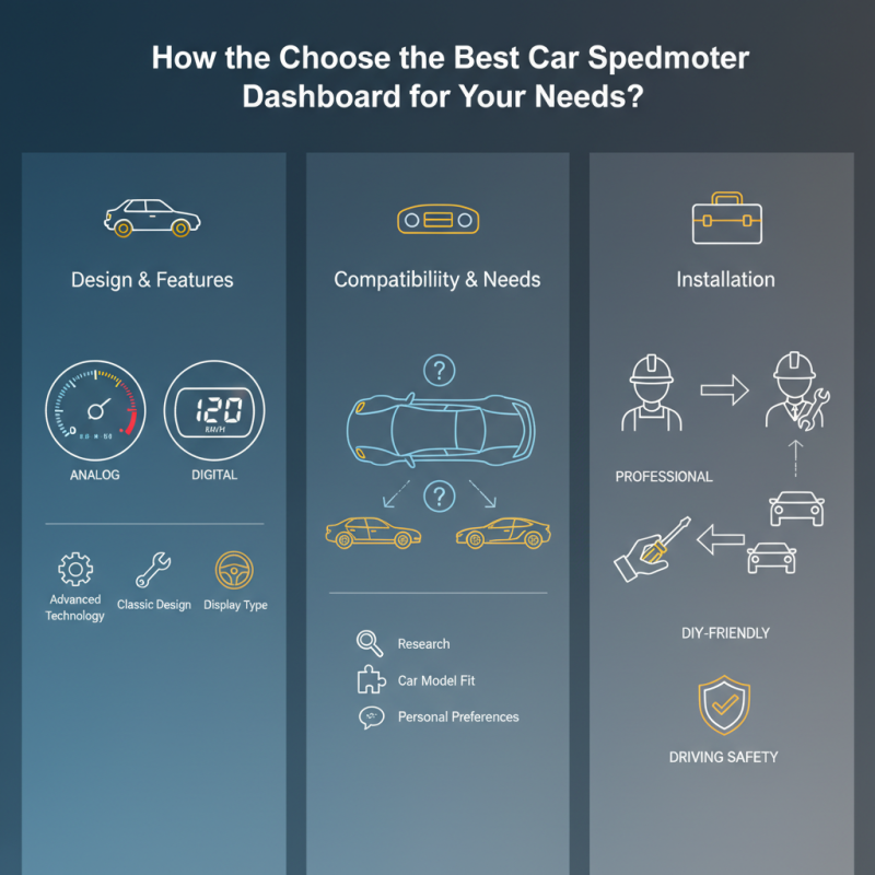 How to Choose the Best Car Speedometer Dashboard for Your Needs?